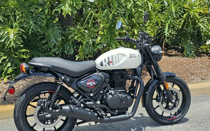 2023 Royal Enfield Hunter 350 Dapper White