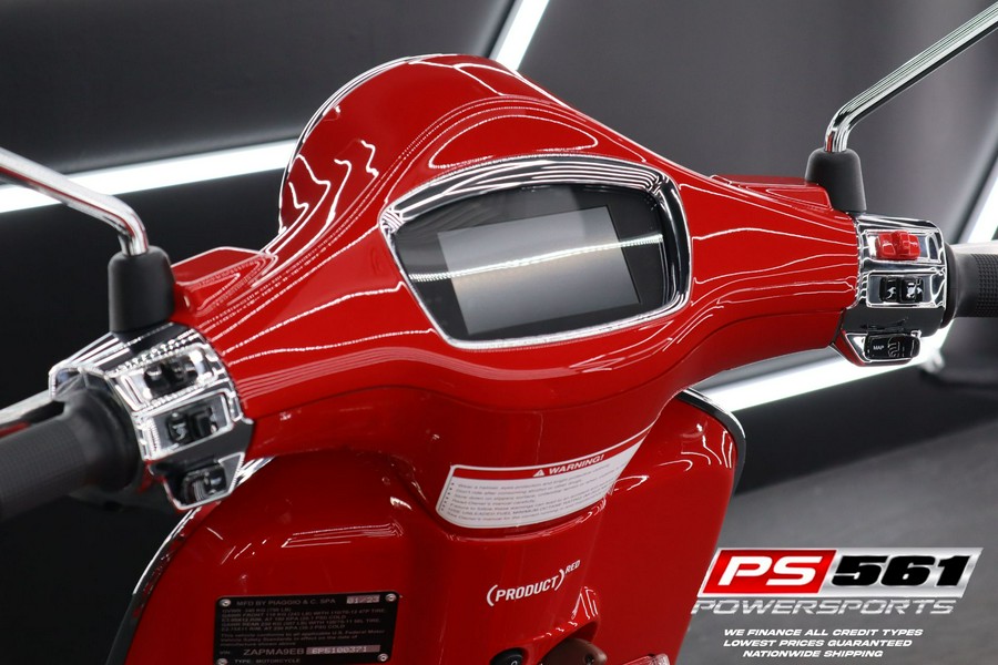 2023 Vespa Elettrica Red 70 KM/H