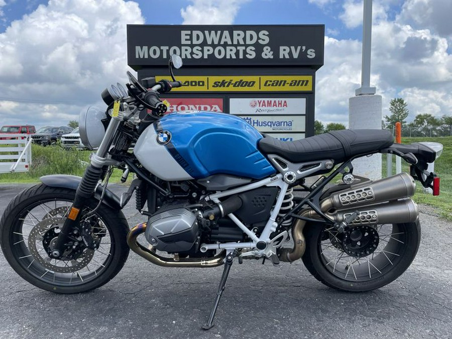 Used 2022 BMW R nineT Scrambler Option 719 Cosmic Blue Metallic Light White