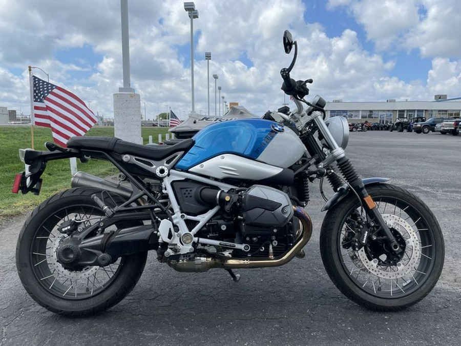 Used 2022 BMW R nineT Scrambler Option 719 Cosmic Blue Metallic Light White