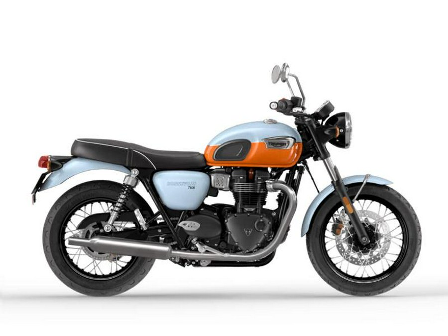 2024 Triumph Bonneville T100 Meriden Blue/Tangerine