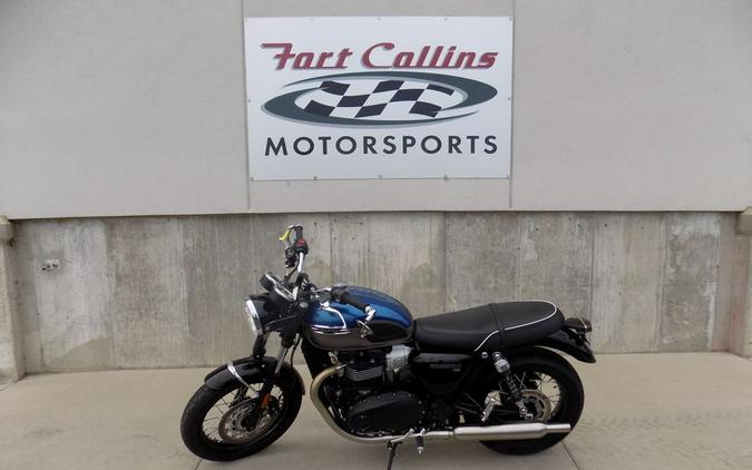2022 Triumph Bonneville T100 Lucerne Blue/Fusion White