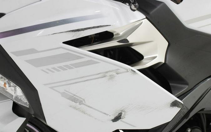 2023 Kawasaki Ninja 400 Pearl Blizzard White/Metallic Carbon Gray Metallic Magnetic Dark GrayTwilight Blue