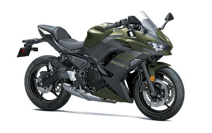 2024 Kawasaki Ninja® 650 Metallic Covert Green/Metallic Spark Black