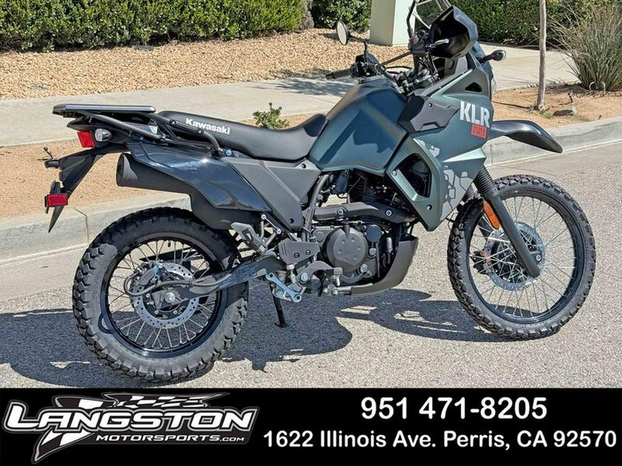 2025 Kawasaki KLR®650 Metallic Matte Old School Green
