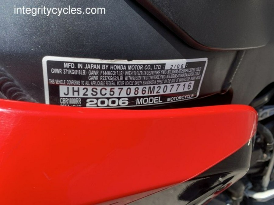 2006 Honda® CBR® 1000RR