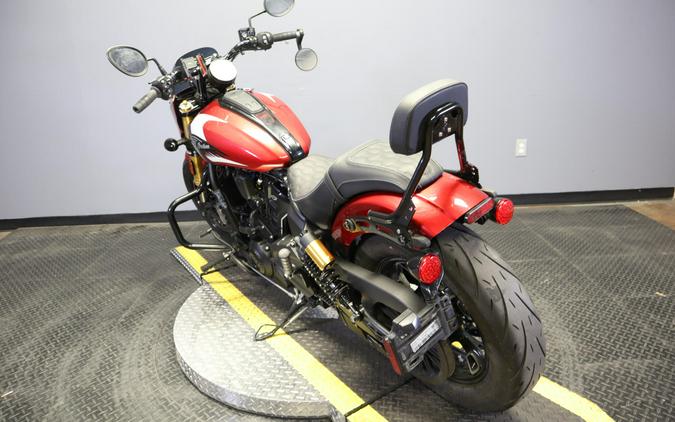 2025 Indian Motorcycle 101 Scout Sunset Red Metallic with Graphics