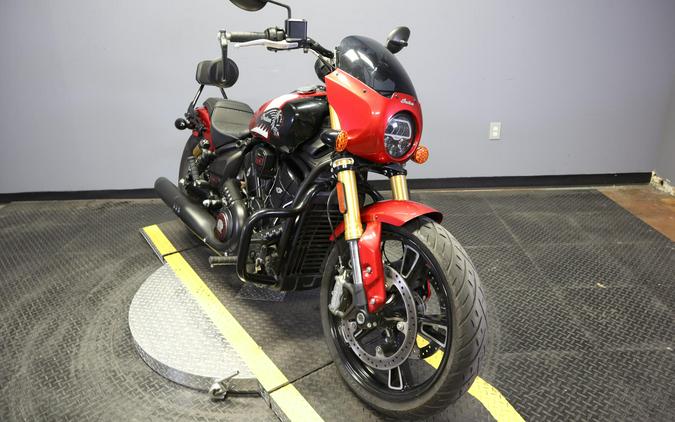 2025 Indian Motorcycle 101 Scout Sunset Red Metallic with Graphics