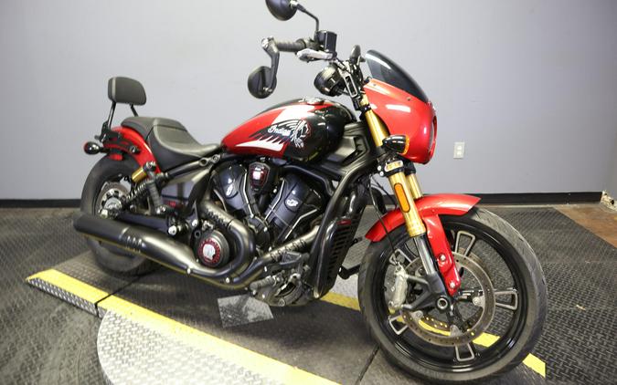 2025 Indian Motorcycle 101 Scout Sunset Red Metallic with Graphics
