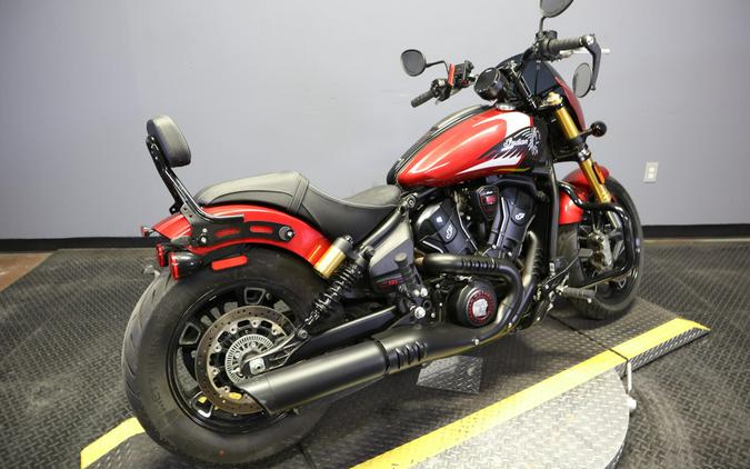 2025 Indian Motorcycle 101 Scout Sunset Red Metallic with Graphics