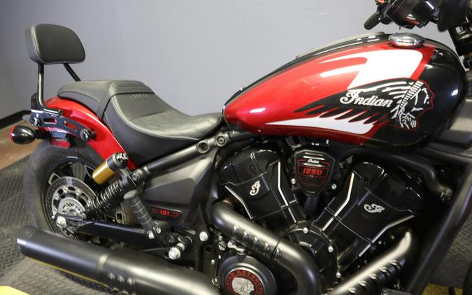 2025 Indian Motorcycle 101 Scout Sunset Red Metallic with Graphics