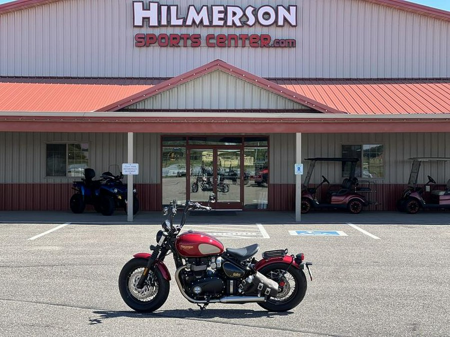 2022 Triumph Bonneville Bobber Gold Line Carnival Red/Sapphire Black