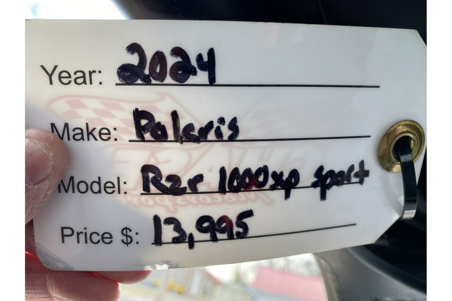 2024 Polaris RZR 1000XP SPORT EPS WHITE LIGHTNING