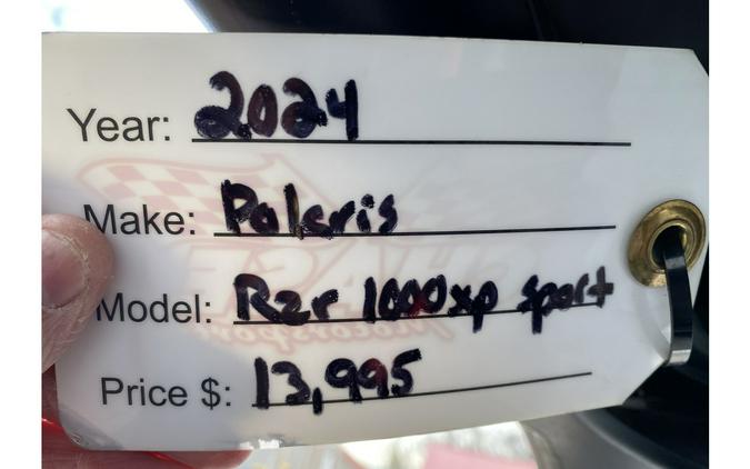 2024 Polaris RZR 1000XP SPORT EPS WHITE LIGHTNING