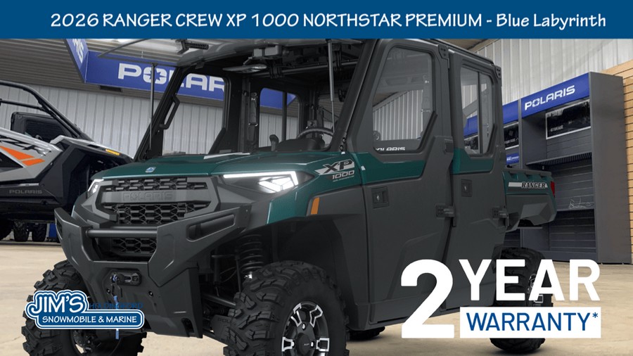 2026 Polaris Ranger Crew XP® 1000 NorthStar Edition Premium - Blue Labyrinth