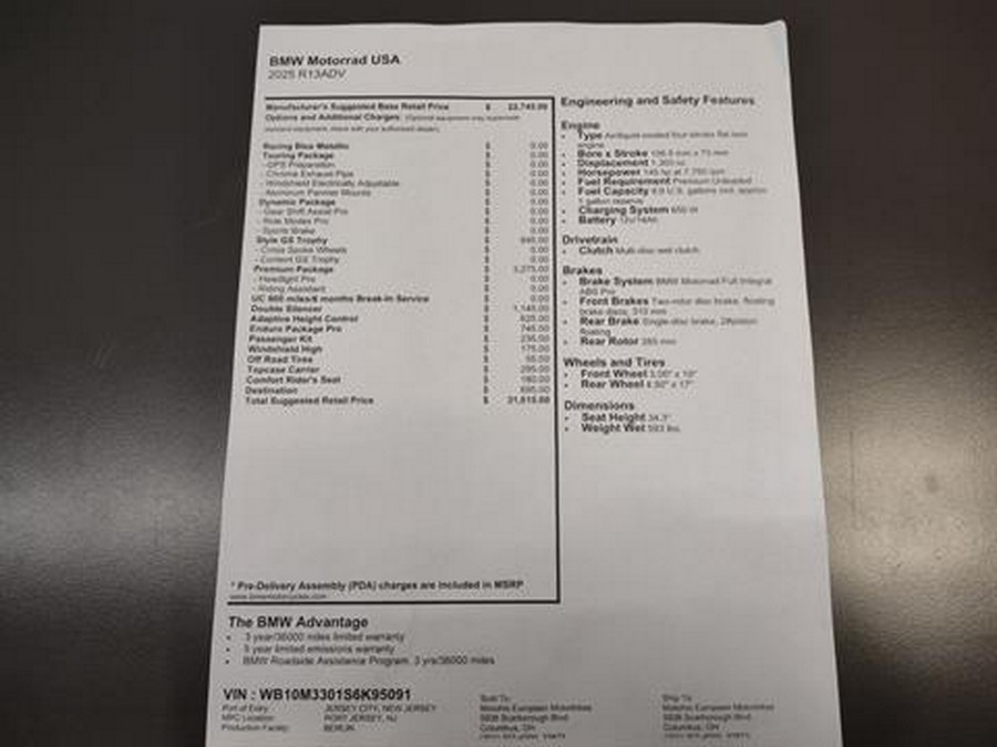 2025 BMW R 1300 GS Adventure