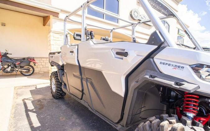New 2024 CAN-AM DEFENDER MAX X MR WITH HALF DOORS HD10 HYPER SILVER AND LEGION RED