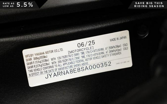 2025 Yamaha YZF-R1M