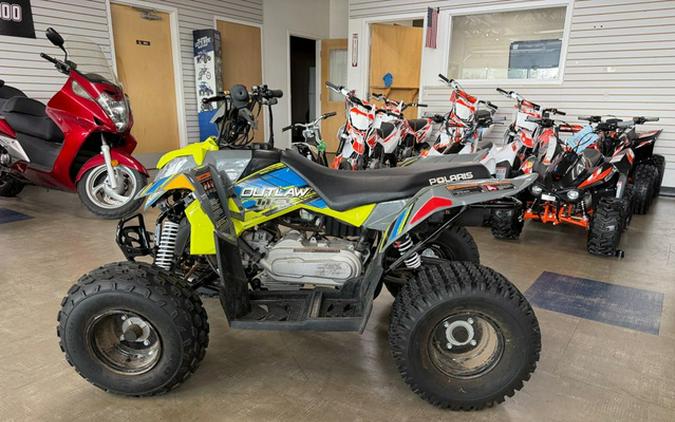 2023 Polaris OUTLAW 110 EFI - AVALANCHE GRAY / LIME