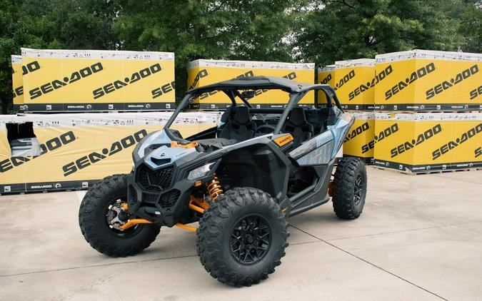 2025 Can-Am® Maverick X3 DS Turbo RR Scandi Blue & Orange Crush