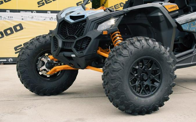 2025 Can-Am® Maverick X3 DS Turbo RR Scandi Blue & Orange Crush