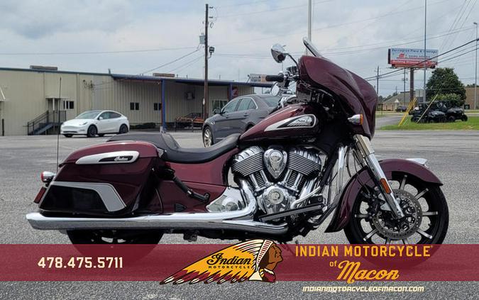 2024 Indian Motorcycle® Chieftain® Limited with Powerband Audio Package Maroon Metallic/Graphics