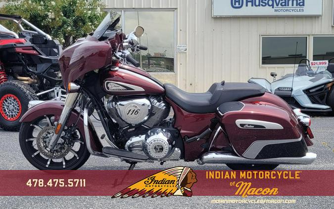 2024 Indian Motorcycle® Chieftain® Limited with Powerband Audio Package Maroon Metallic/Graphics