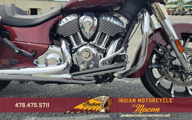 2024 Indian Motorcycle® Chieftain® Limited with Powerband Audio Package Maroon Metallic/Graphics