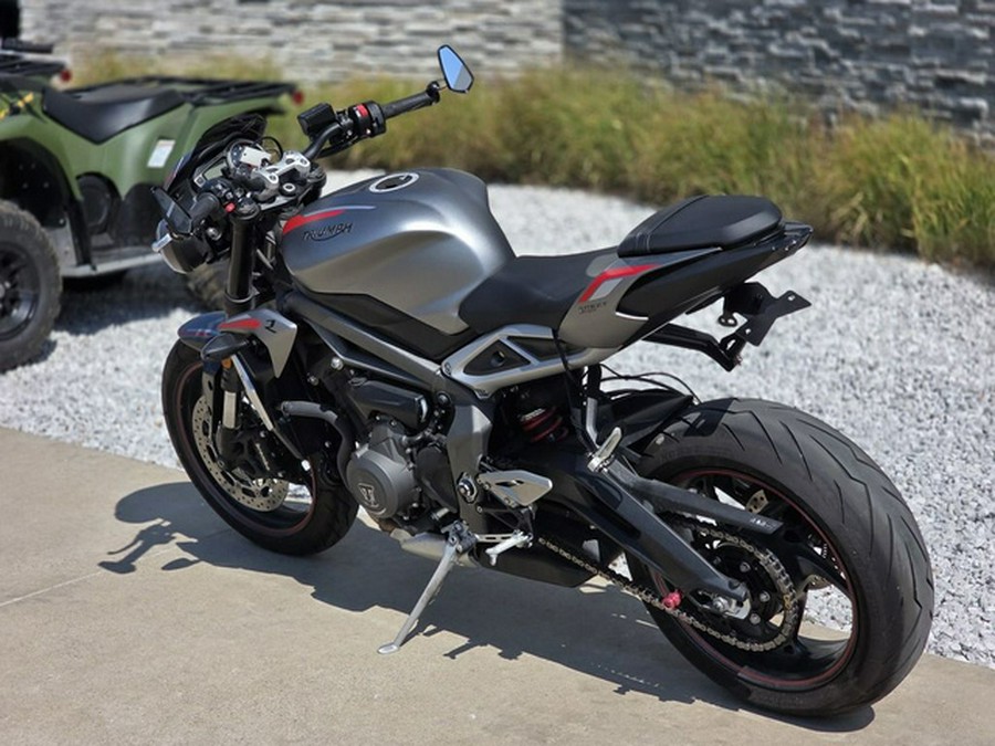 2022 Triumph Street Triple R Matte Silver Ice