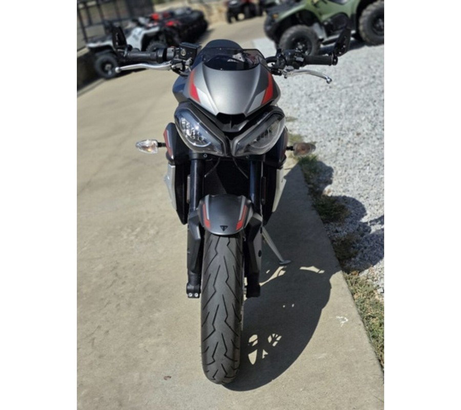 2022 Triumph Street Triple R Matte Silver Ice