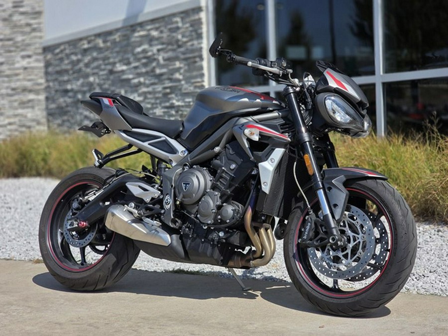 2022 Triumph Street Triple R Matte Silver Ice