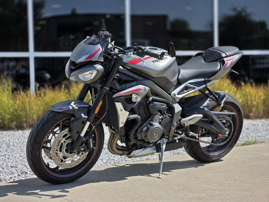 2022 Triumph Street Triple R Matte Silver Ice