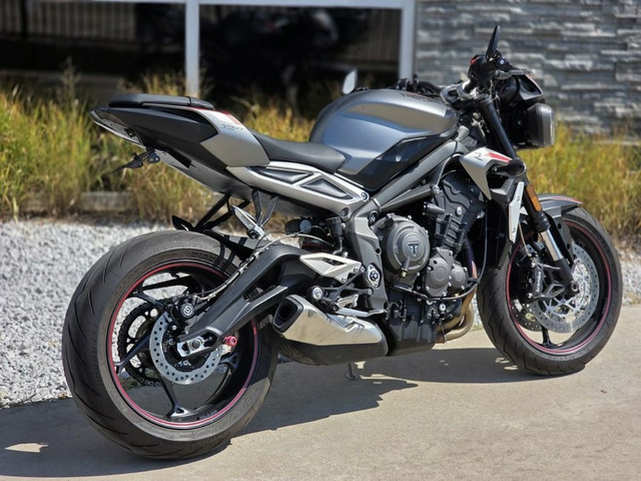 2022 Triumph Street Triple R Matte Silver Ice