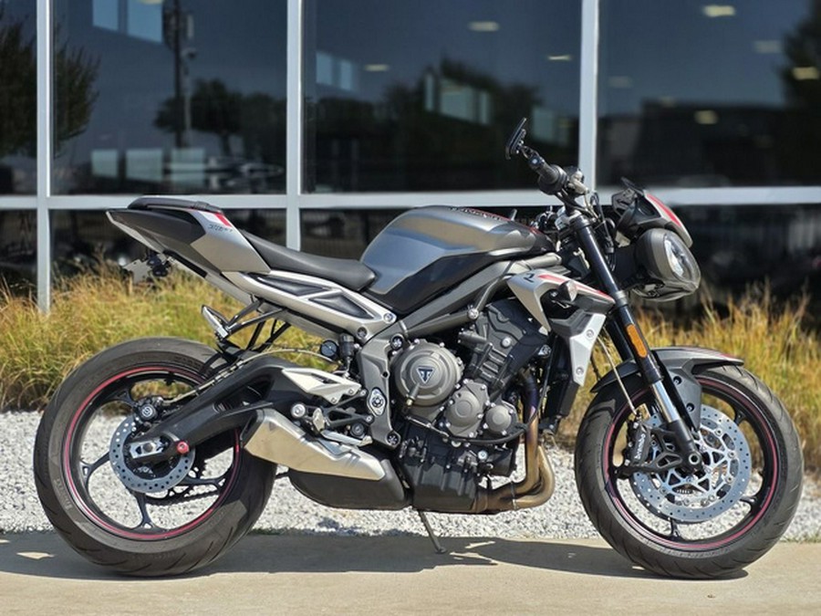 2022 Triumph Street Triple R Matte Silver Ice