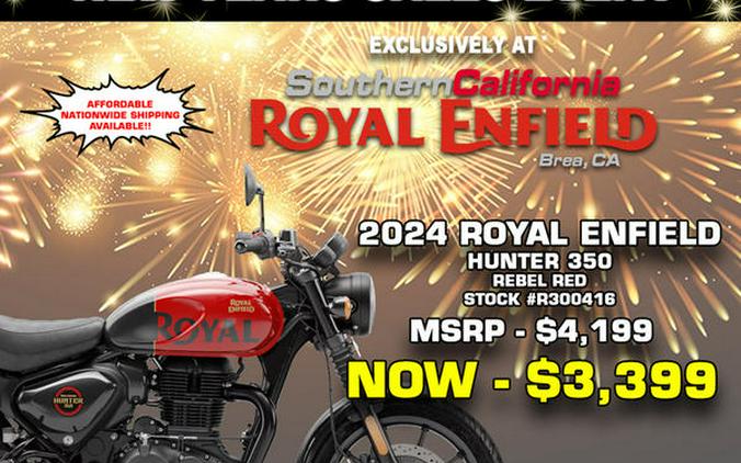 2024 Royal Enfield Hunter 350 Rebel Red