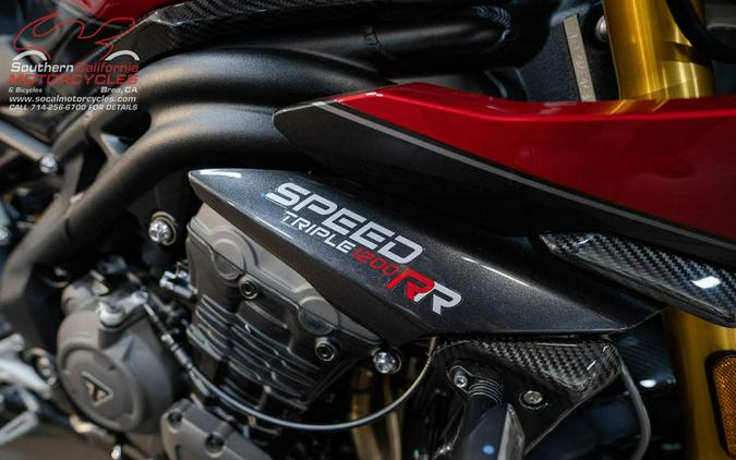 2023 Triumph Speed Triple 1200 RR Red Hopper / Storm Grey