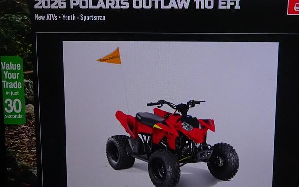 2026 Polaris Outlaw 110 EFI