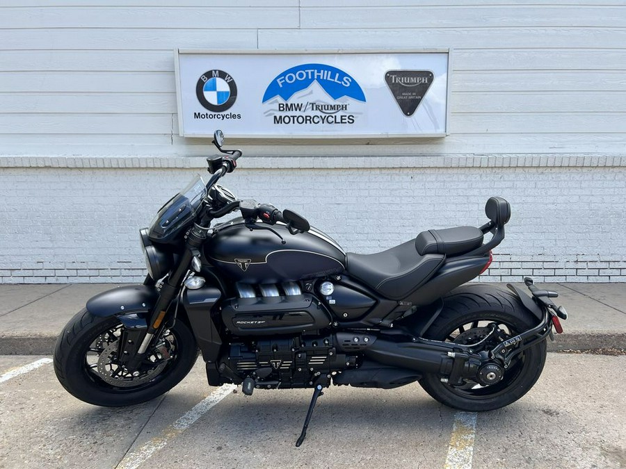 2025 Triumph Rocket 3 Storm GT Matte Sapphire Black and Satin Pacific Blue