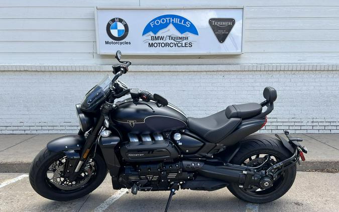 2025 Triumph Rocket 3 Storm GT Matte Sapphire Black and Satin Pacific Blue