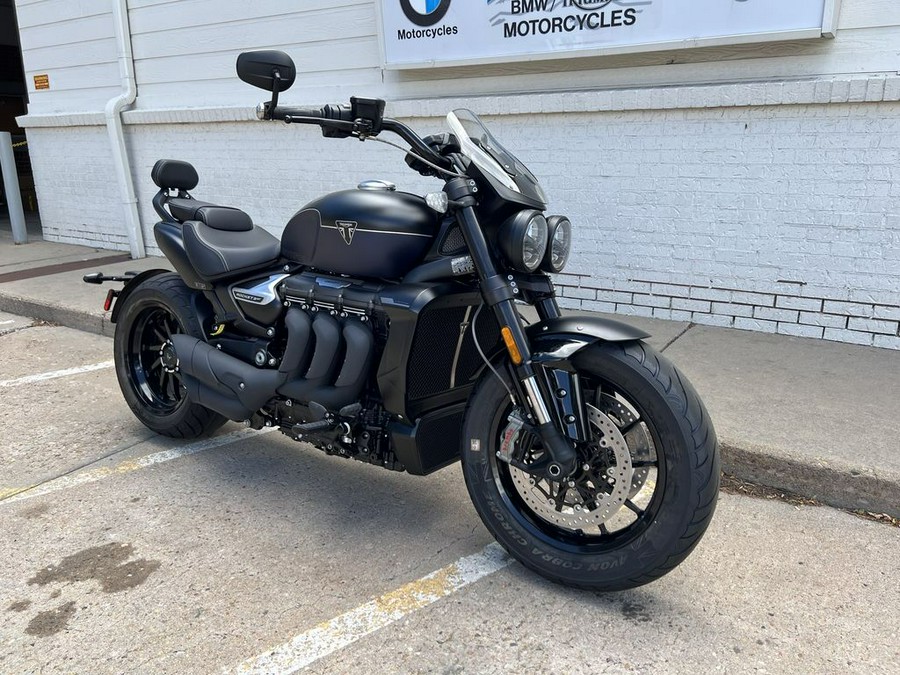 2025 Triumph Rocket 3 Storm GT Matte Sapphire Black and Satin Pacific Blue