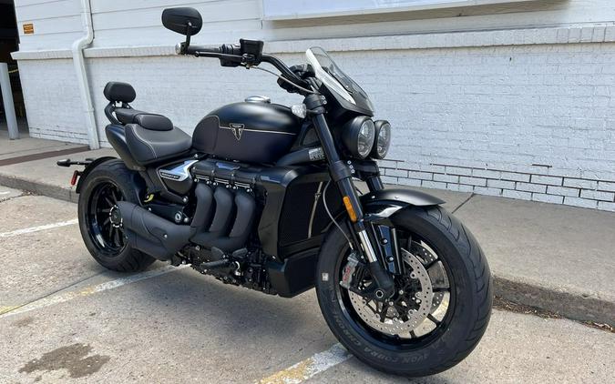 2025 Triumph Rocket 3 Storm GT Matte Sapphire Black and Satin Pacific Blue