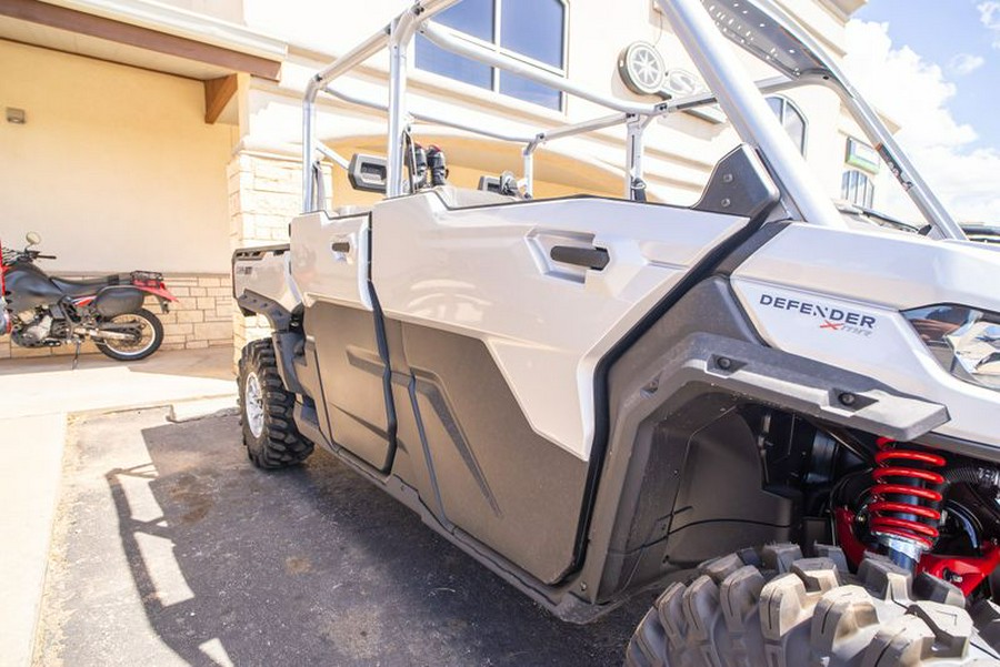 New 2024 CAN-AM DEFENDER MAX X MR WITH HALF DOORS HD10 HYPER SILVER AND LEGION RED