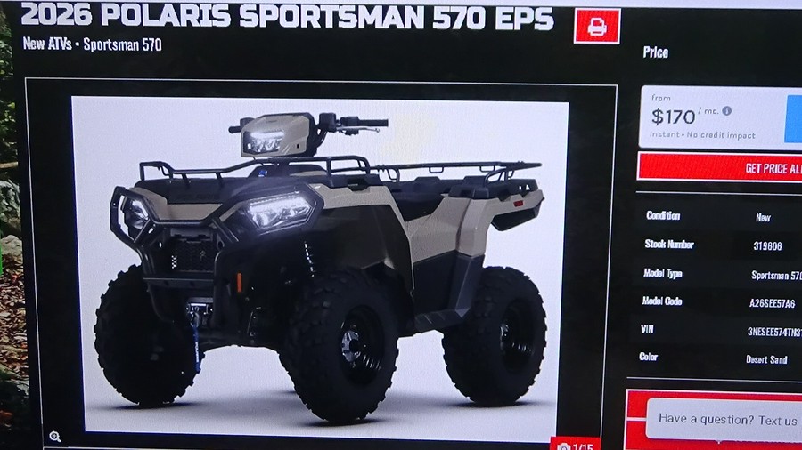 2026 Polaris Sportsman 570 EPS