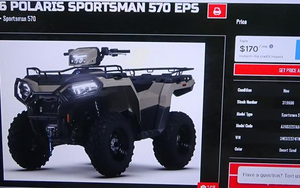 2026 Polaris Sportsman 570 EPS