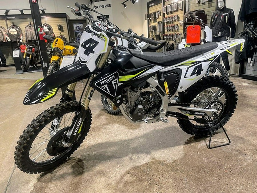 2025 Triumph TF 450-RC Edition Jet BlackPure White