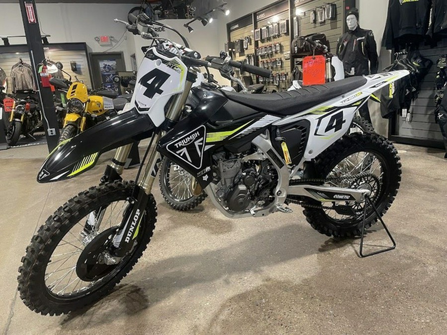 2025 Triumph TF 450-RC Edition Jet BlackPure White