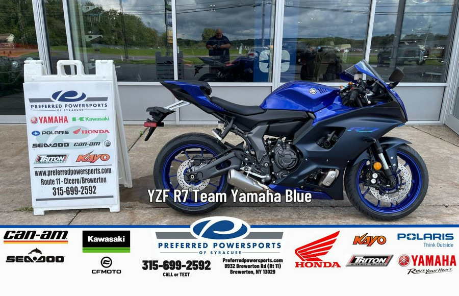 2026 Yamaha YZF-R7 Team Yamaha Blue