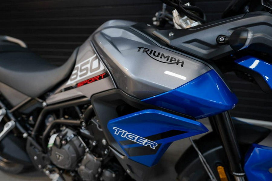 2023 Triumph Tiger 850 Sport Graphite Caspian Blue