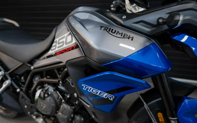 2023 Triumph Tiger 850 Sport Graphite Caspian Blue