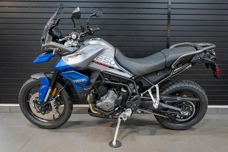 2023 Triumph Tiger 850 Sport Graphite Caspian Blue